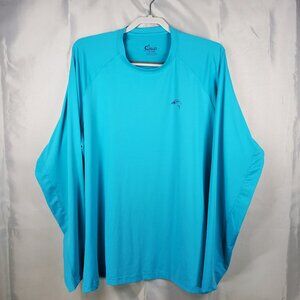 World Wide Sportsman Outdoor Long Sleeve TShirt Vented Sides Baby Blue Men Sz XL
